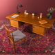 Walnut desk from the 1950s