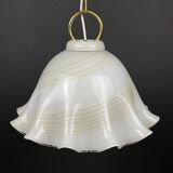 Vintage Murano Glass Suspension Lamp in the Shape of a Handkerchief, Italy, 1970s