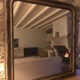 Large black Louis Philippe mirror