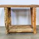 Petite console en bois brut ancien