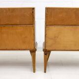 Pair of Mid-Century Modern Italian Ashwood Nightstands, 1950s