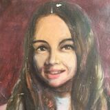 Vintage oil portrait