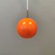 Orange ball lamp, Danish design and estimated from the 80