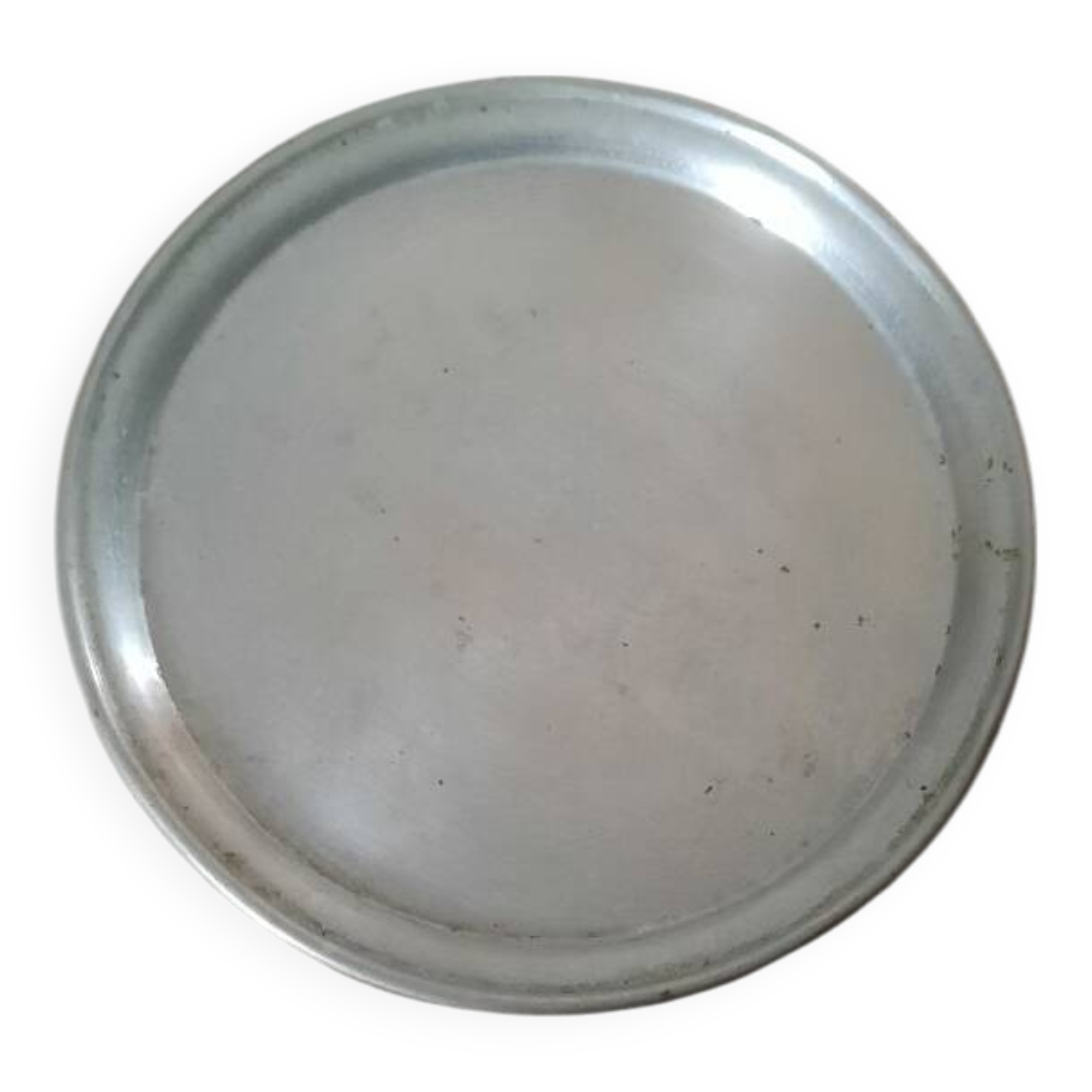 Silver metal tray