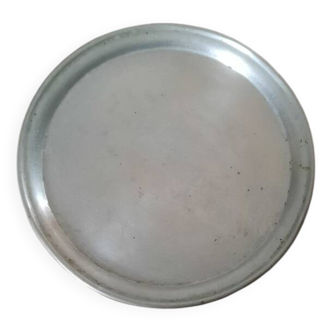Silver metal tray