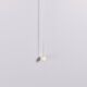Cilindrical opal glass and bent wood wall lamp