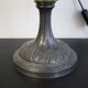 Oil lamp transformed into a bedside lamp
