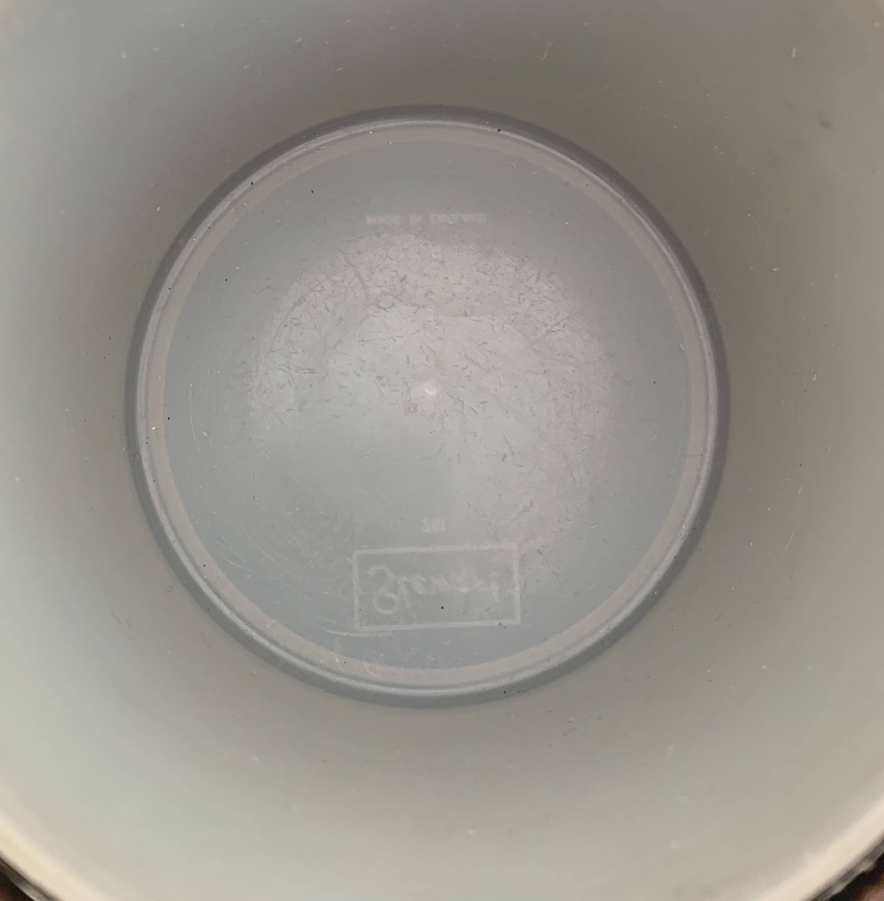 Vintage tobacco pot 1960 wooden snuff box with Stewart crest - 15 x 14 cm