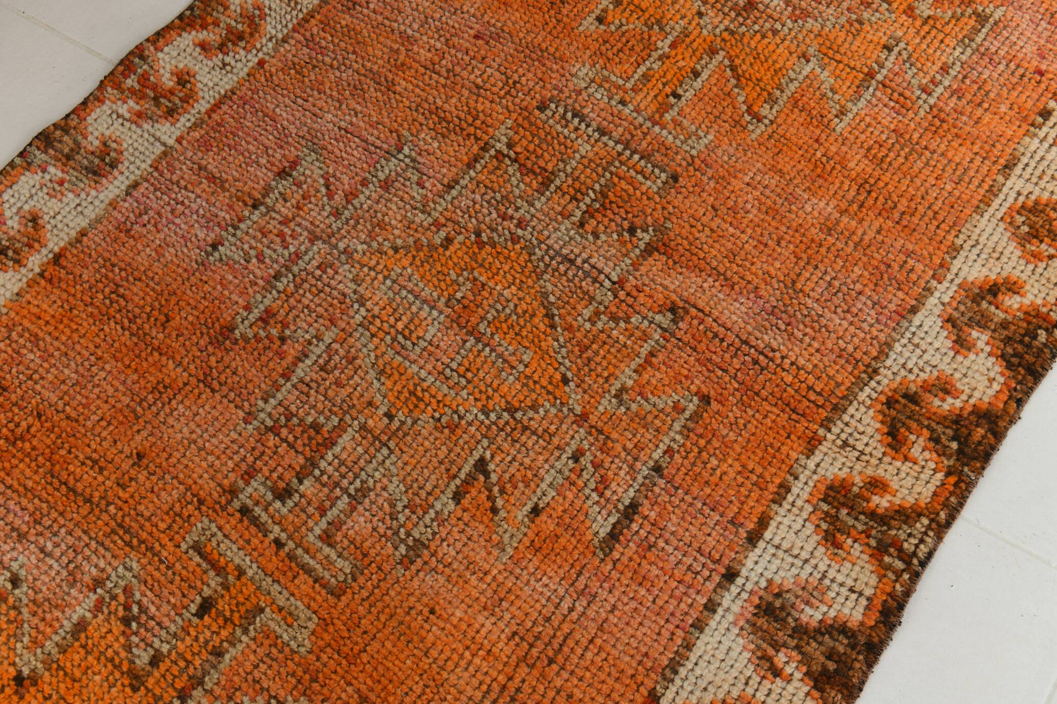 4x12 Sun Muted Vintage Runner, Long Wide Runner Rug, 107x368Cm