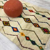 Handmade Moroccan Berber carpet 244 X 146 CM