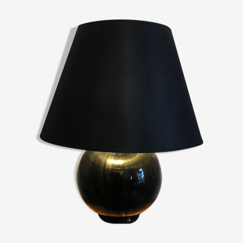 Black ceramic ball lamp