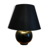 Lampe boule en céramique noire