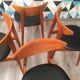 Chaises modèle "fontaria" de chez baumann vers 1970