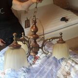 Vintage 3-spoke chandelier