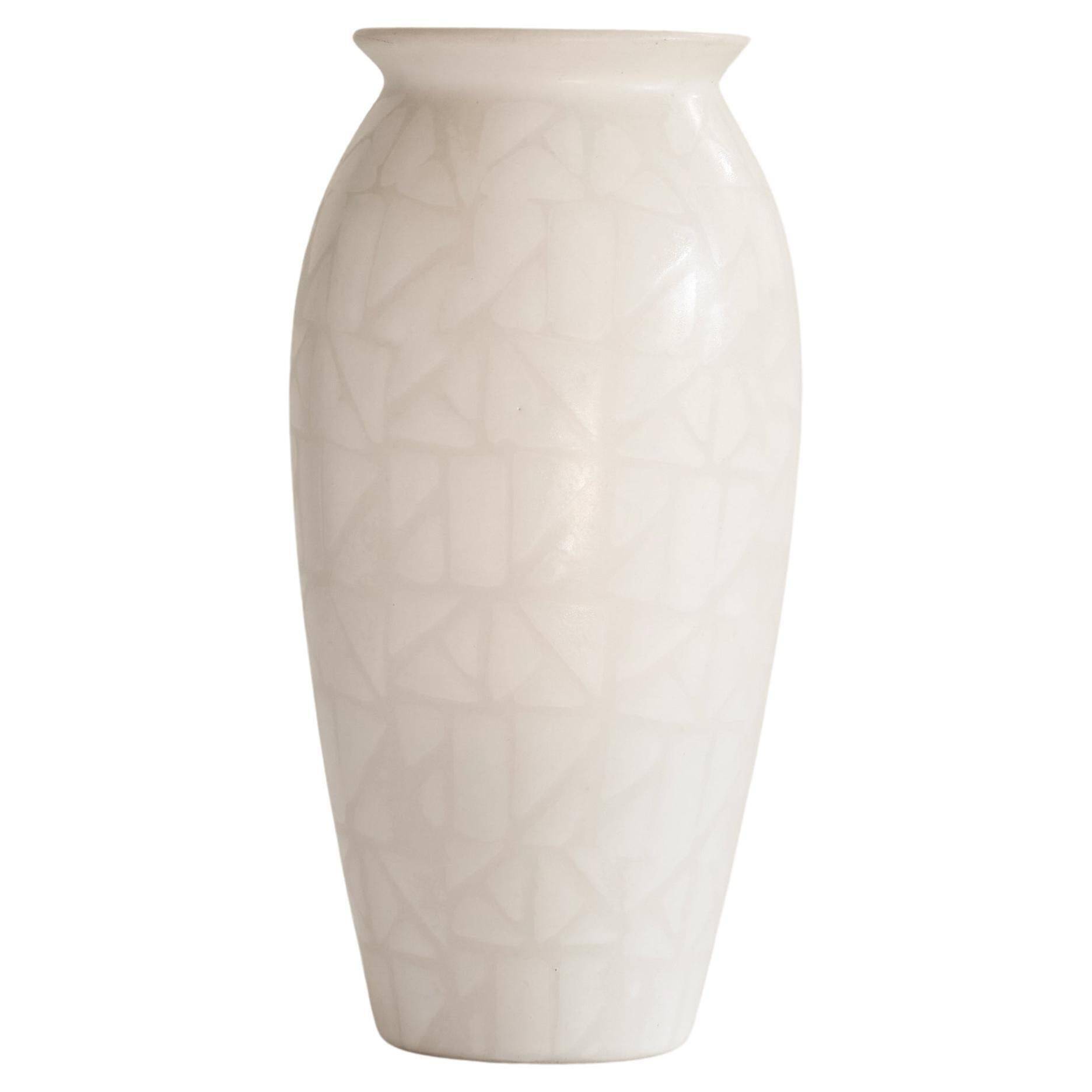 Geometric German studio vase from the mid-20th century, 1970s.
