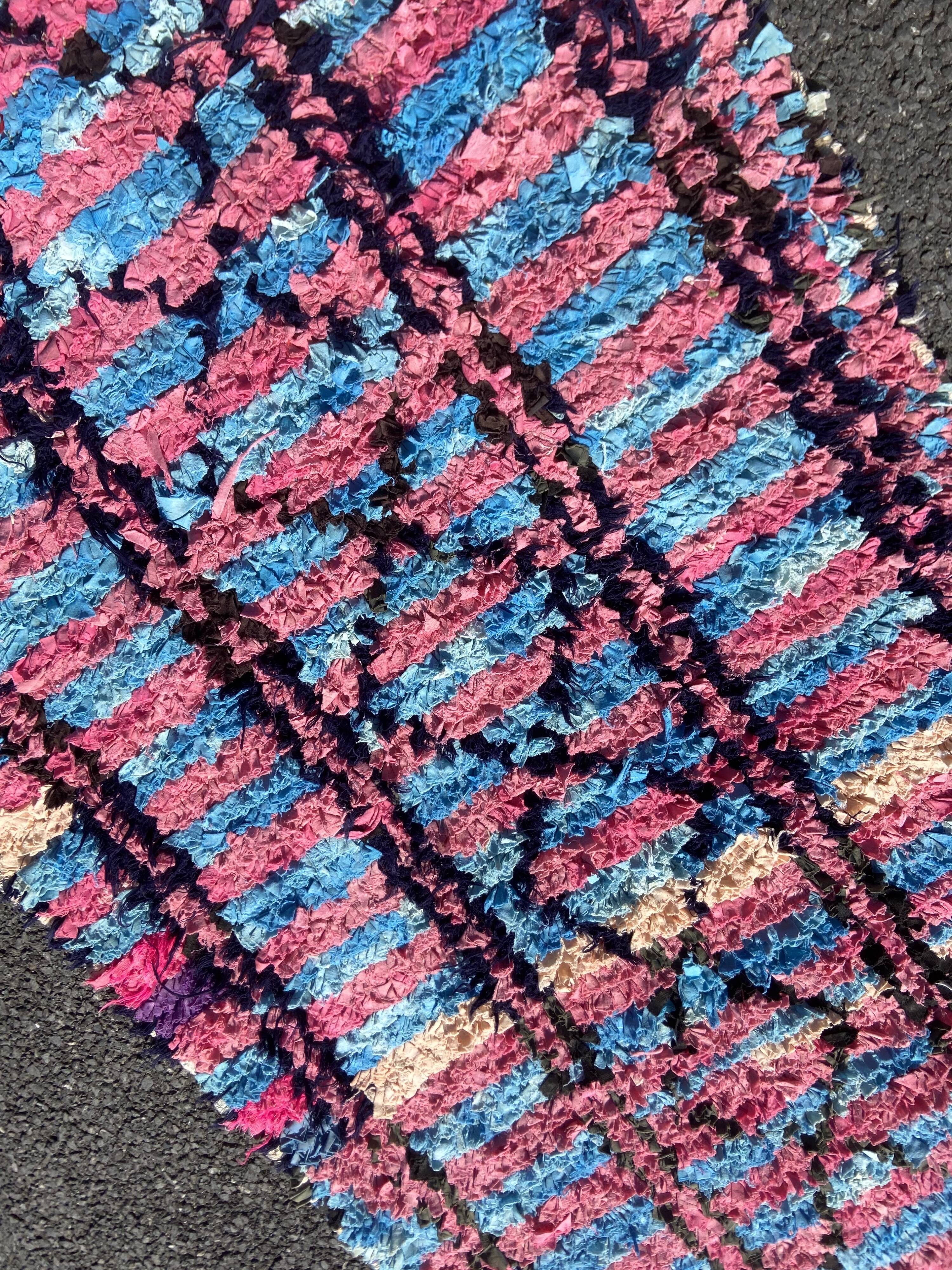 Berbere Boucherouite Carpet 90x220 Cm