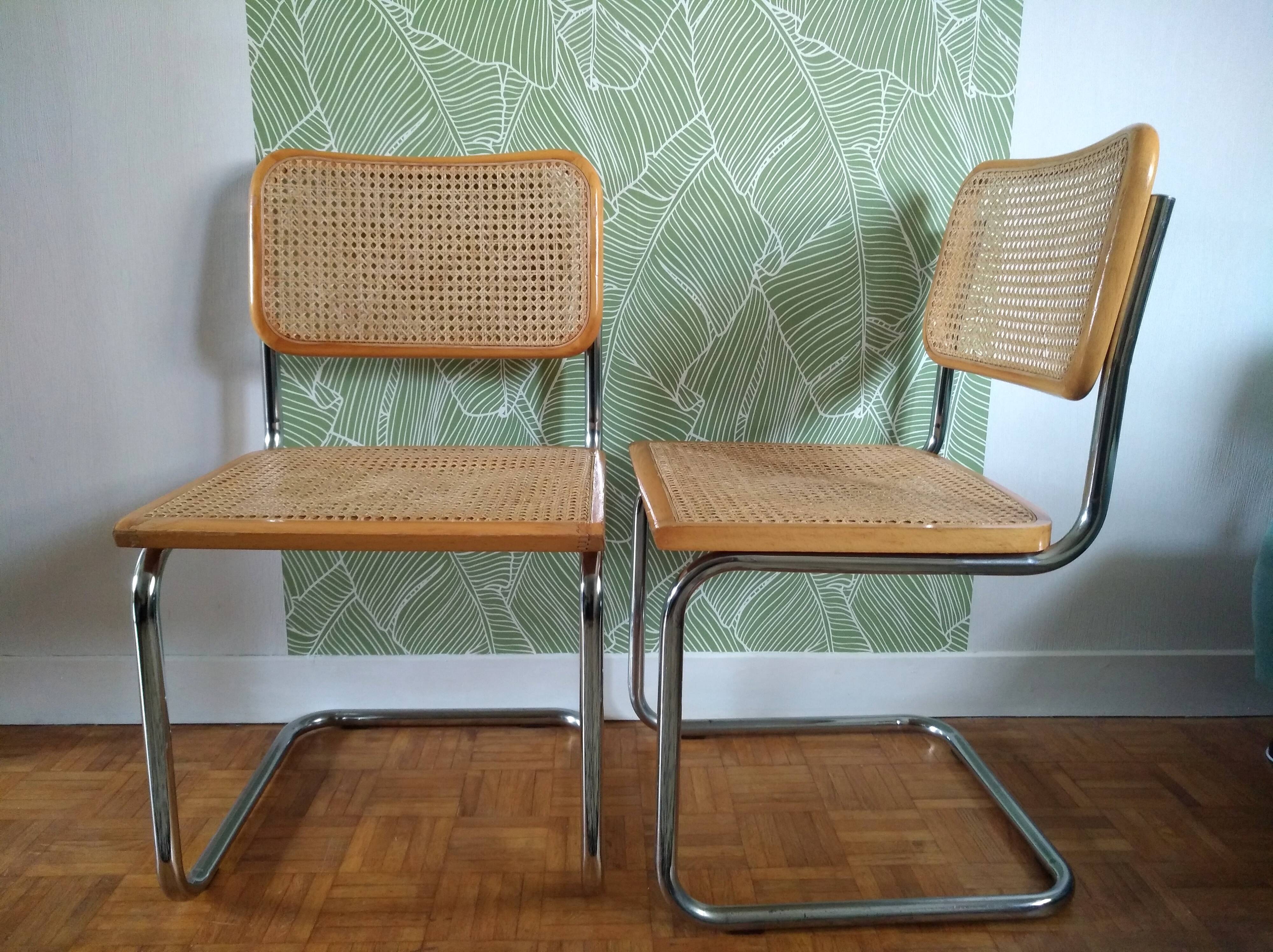 Pair of chairs Marcel Breuer B32