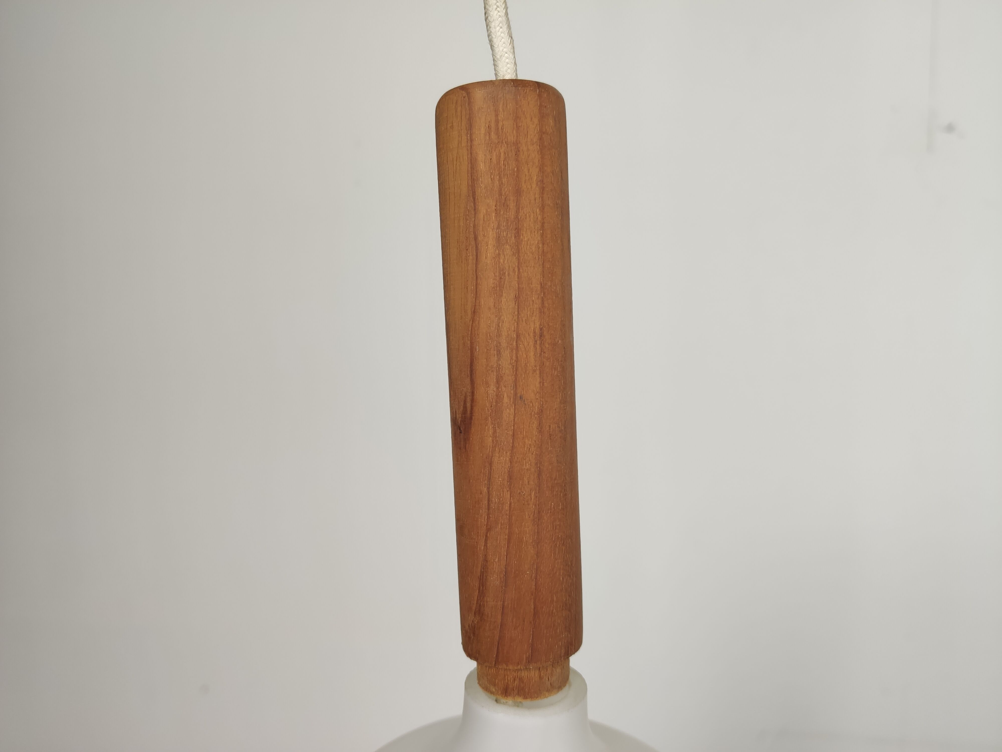 Scandinavian hanging teak and opaline Sweden 1960s