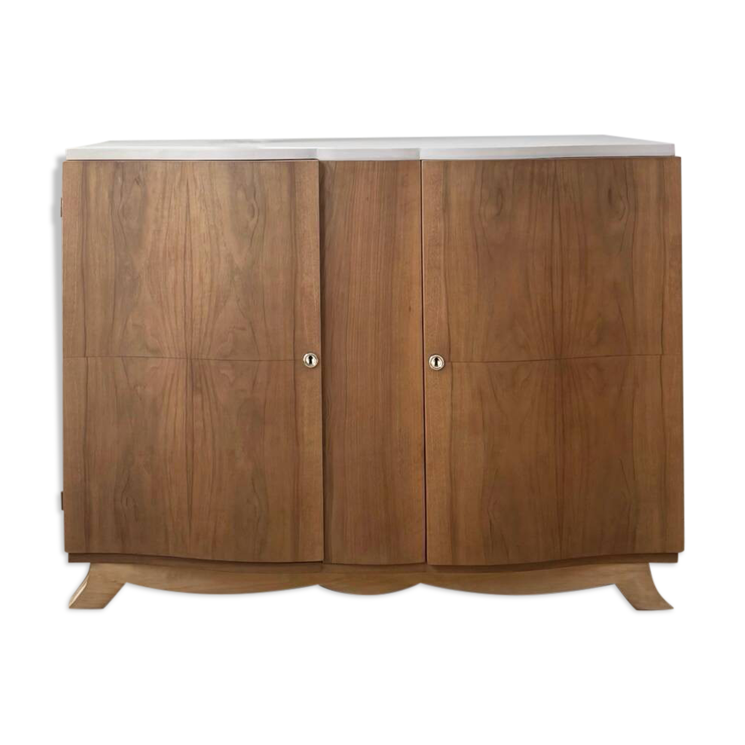 Grand buffet vintage pied moustache renové
