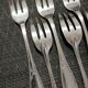 10 cake forks silver metal Ercuis model lauriers dessert forks
