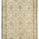 Tapis beige turc noué à la main 172 cm x 305 cm