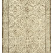 Hand-knotted rustic turkish beige rug 172 cm x 305 cm