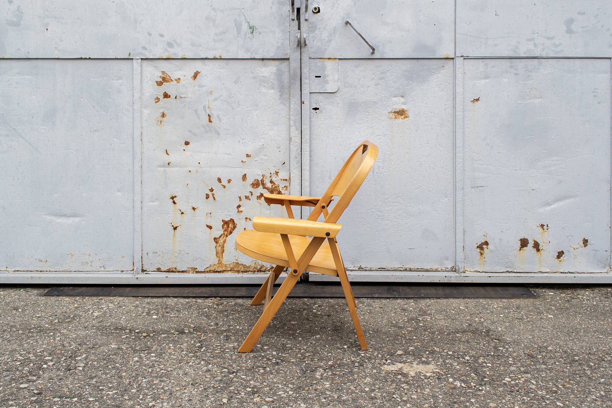 "Ginevra" Poltrone pieghevoli di Achille Castiglioni per BBB Bonacina, Italia 1979