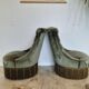 Pair of toad armchairs
