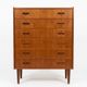 Danish Mid Century Teak Tallboy Chest Of Drawers