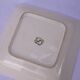 Sarreguemines barbotine square salad bowl fruit decoration