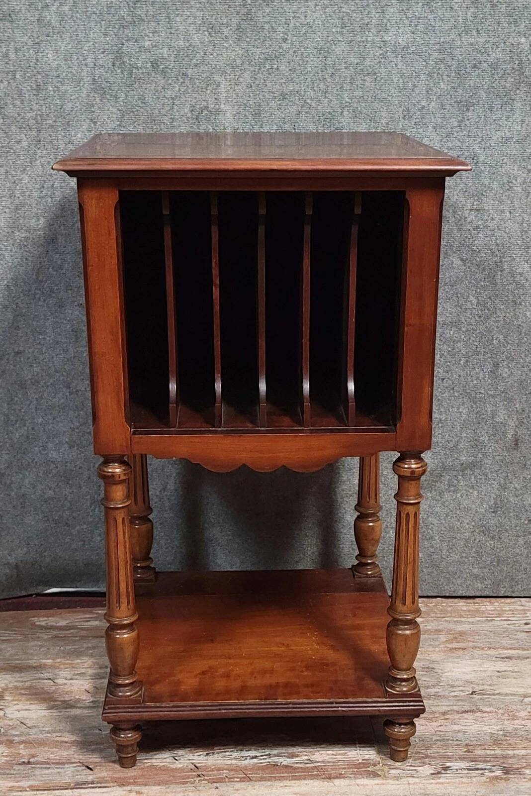 Vintage furniture: 20th-century solid cherry wood music cabinet