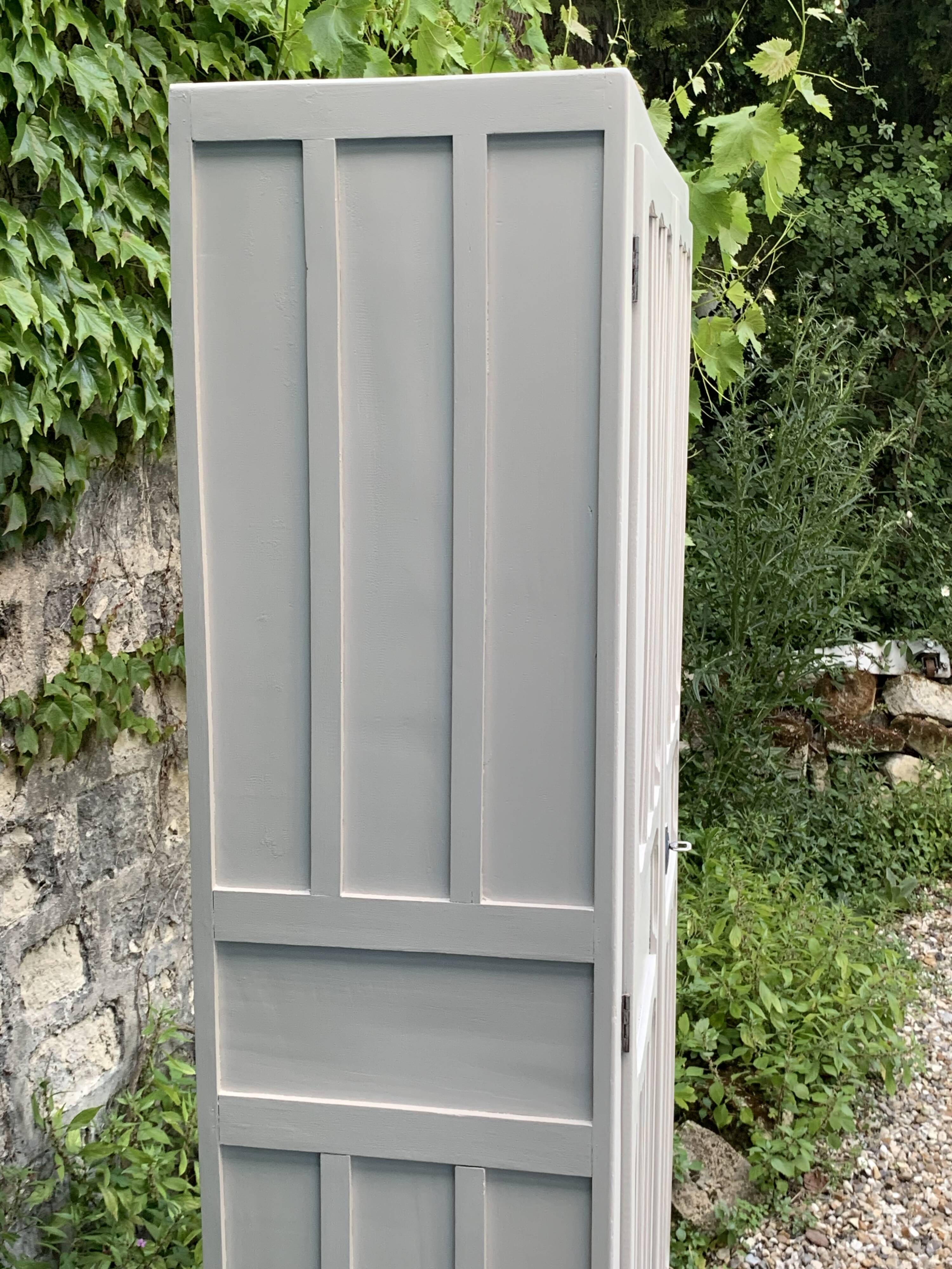 Antique Parisian paneled wardrobe, 1940