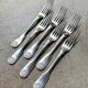 6 Christofle silver-plated forks, shell design