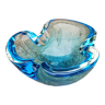 Blue murano glass ashtray from the 50s