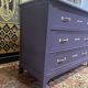 Painted Art Nouveau chest of drawers