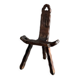 Chaise tripode brutaliste