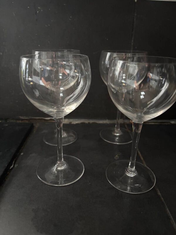 5 verres cristal
