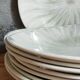 Nine earthenware plates from Salins-les-Bains vintage