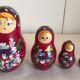 5 Russian Matriochka dolls
