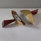 Josep Lluscà halogen wall light for Arteluce "Servul" in brass and wood