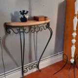 Vintage wrought iron console from the 50s