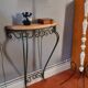 Vintage wrought iron console from the 50s