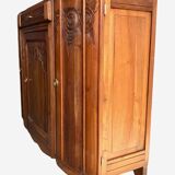 Low art nouveau sideboard in walnut
