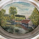 Table: Oil on canvas - The wash house