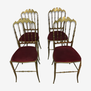 Lot of 4 chiavarini chairs