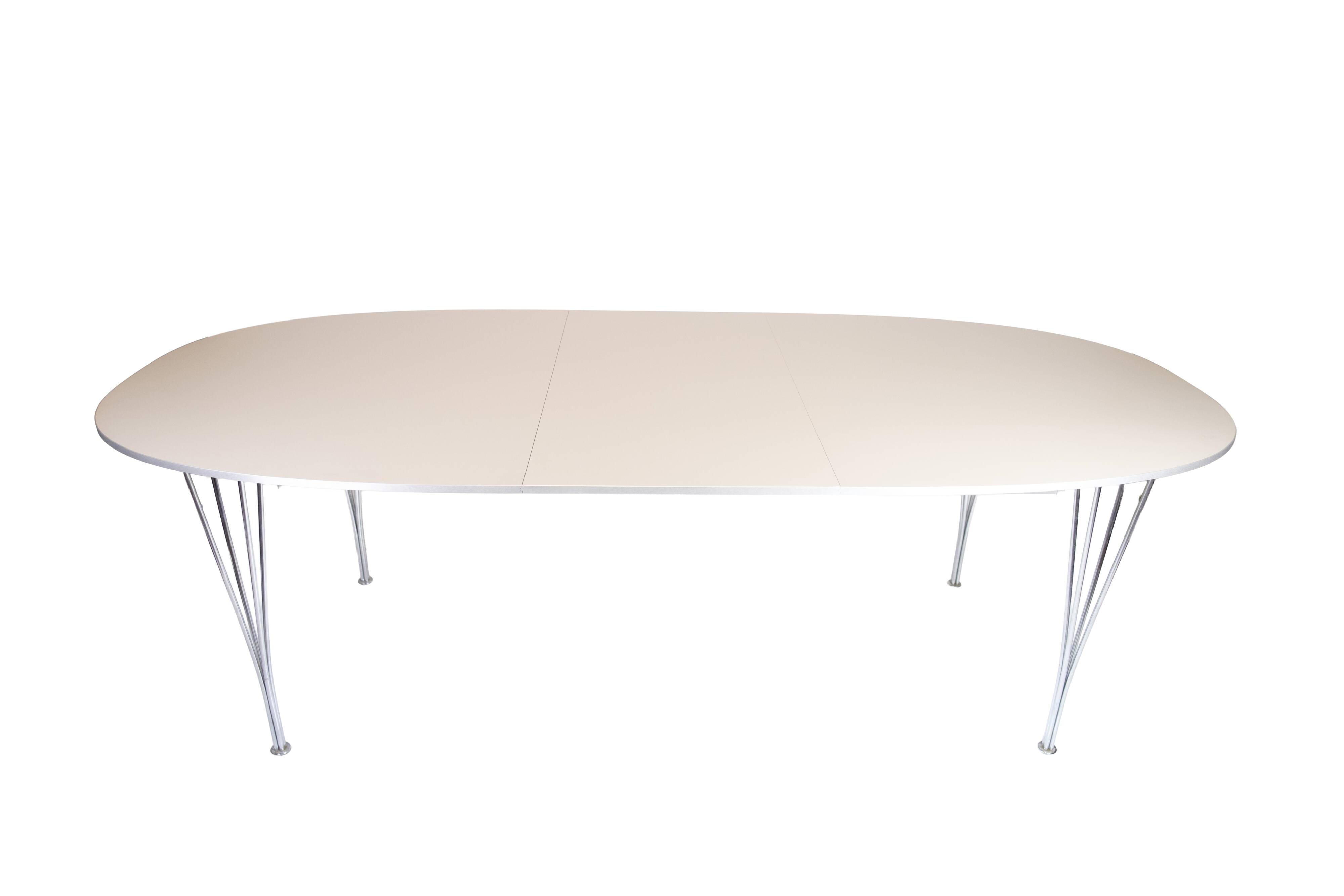 Superellipse Dining Table Model B616 With Grey Laminate By Piet Hein