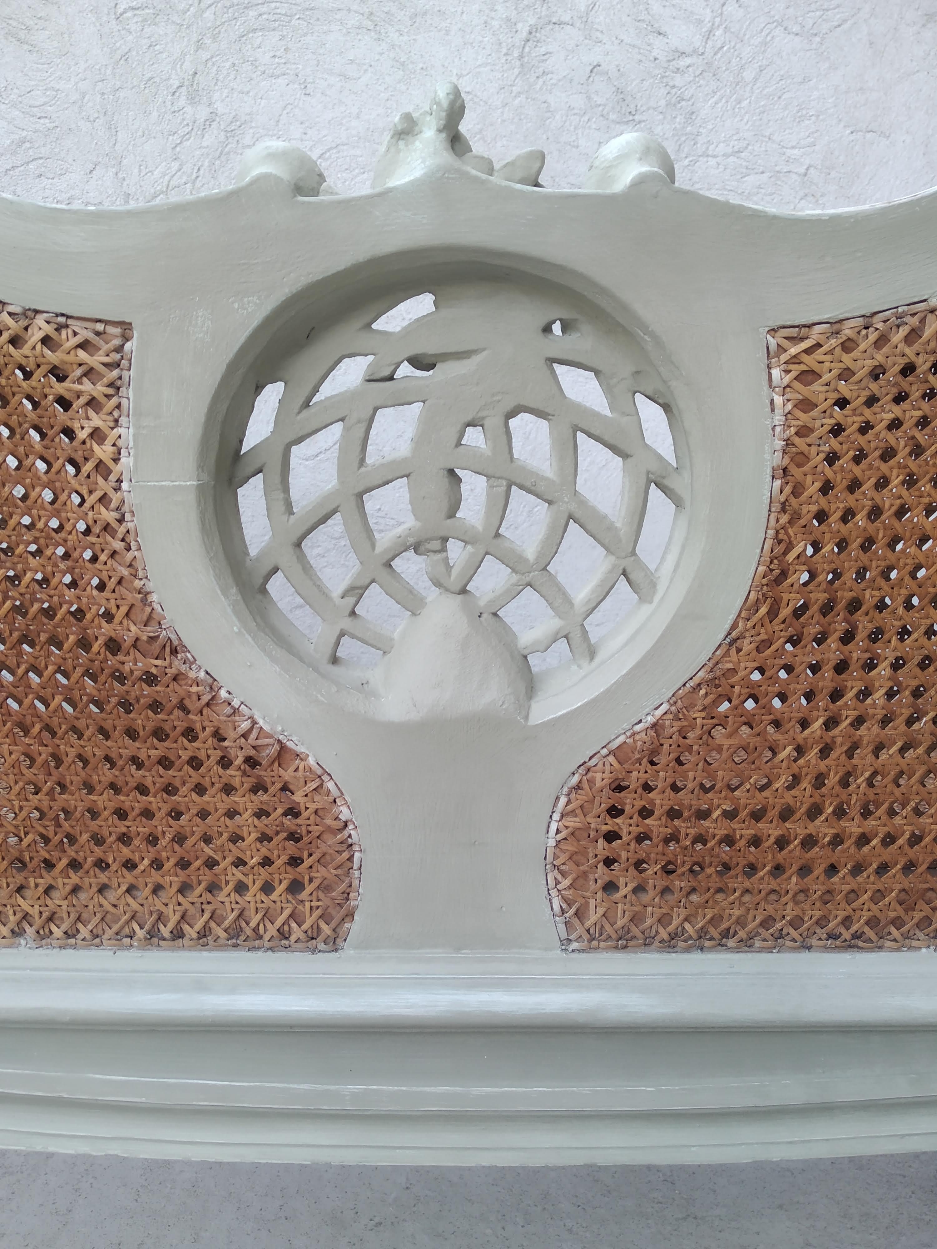 Salon Louis XV with double patinated cannage