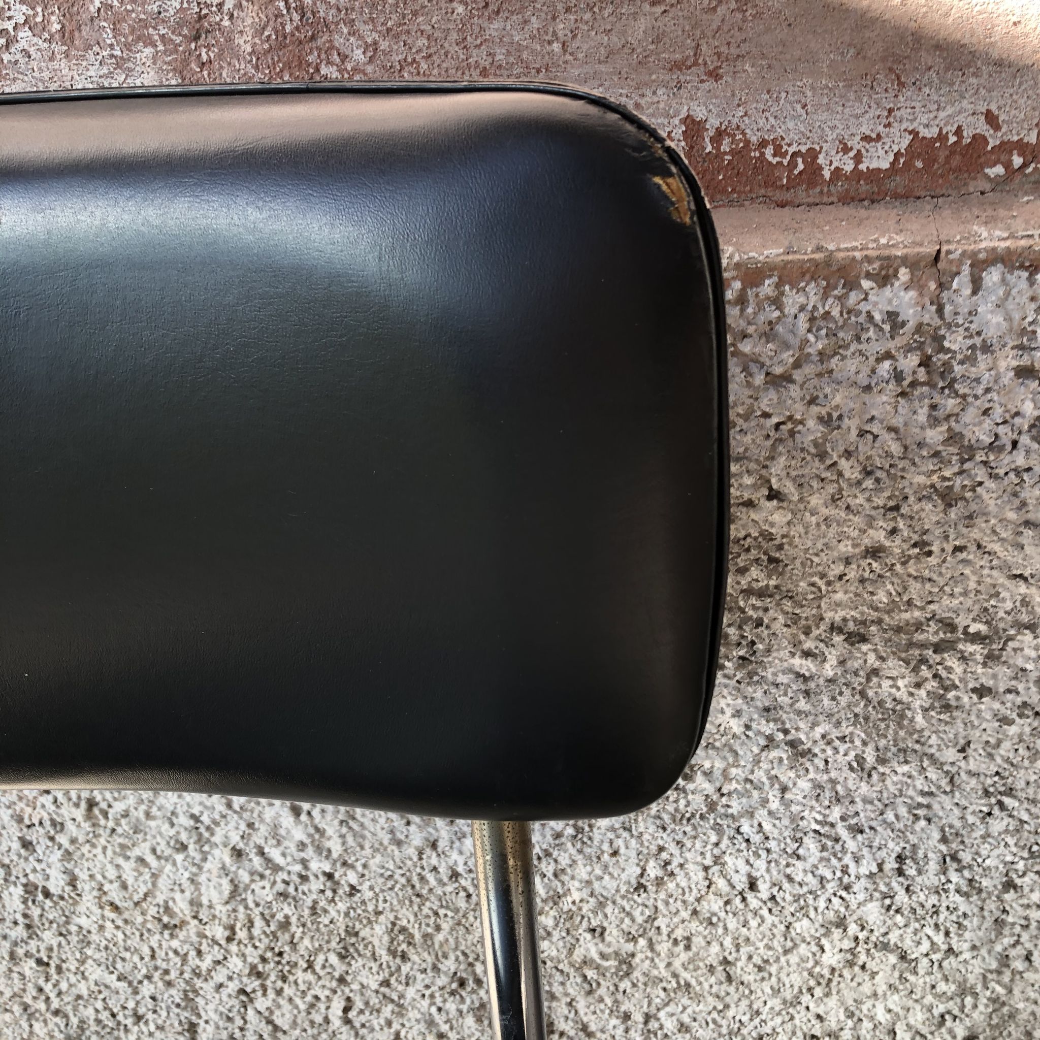 Black skai chair