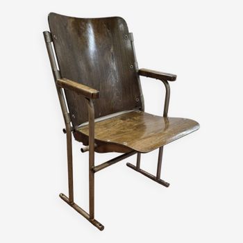 Tubular cinema seat and bentwood from the 1950s