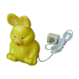Lampe à poser lapin jaune design vintage années 1980